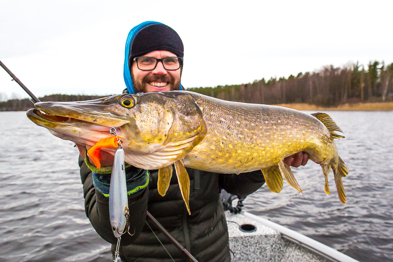 Vinter gädda på Rapala Subwalk